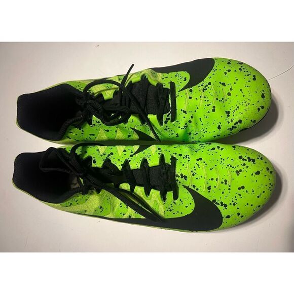 Nike Men\'s Size 12 Zoom Rival 9 Track Spike Shoes Electric Speckled Neon Green main image 4